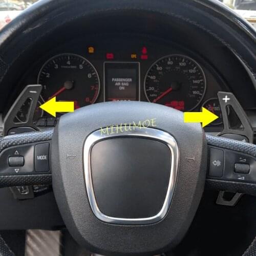 For 2011-2018 Audi A3 A4 B8 A5 A6 C7 A7 A8 D4 Q3 Q5 TT Steering Wheel Shift Paddle Shifter Black