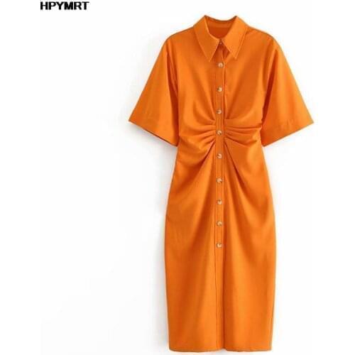 HPYMRT Fashionable Shirt Dresses