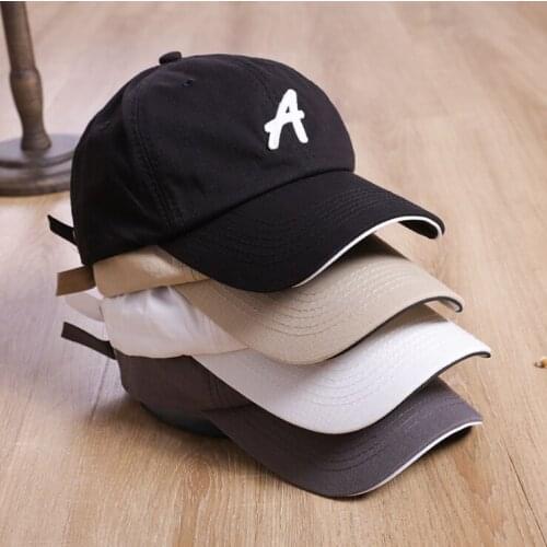RUIXF014 Men Women cotton snapbacks hats Summer adult adjustable letter embroidery Dad cap Fitted baseball caps Gorros Cruved