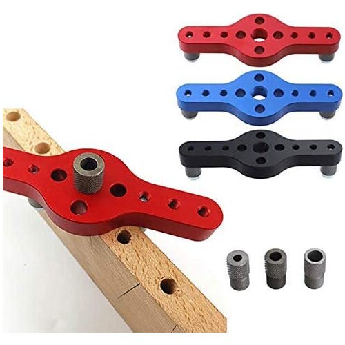 6/8/10mm Wood Dowelling Self Centering Drill Guide Kit Carpentry Tools Vertical Pocket Hole Jig Drilling Locator Hole Puncher