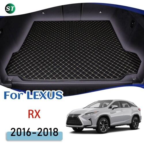 For LEXUS RX 2016-2018 Leather Car Trunk Mat Trunk Boot Mat Liner Pad Cargo pad Carpet Tail Cargo Liner Sline 2017