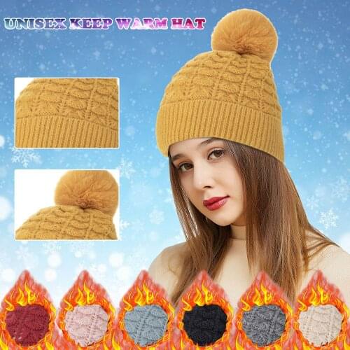 Hot Selling 1PCS Winter Women Man Caps Unisex Fashionable Outdoor Windproof Warm Protection Ear Scarf Plush Weave Wool Hat