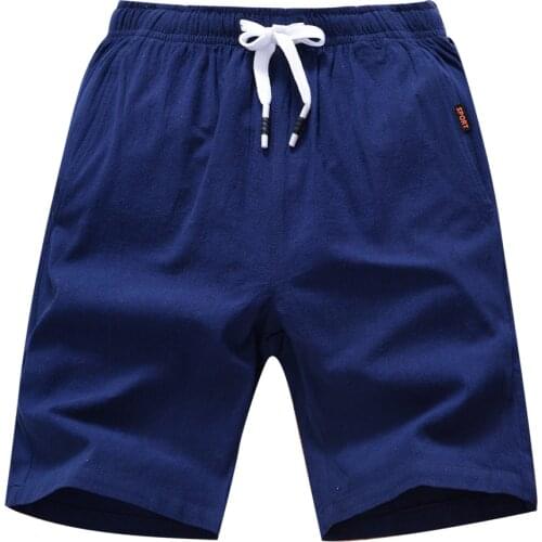 2020 Summer Casual Shorts Men Fashion 100% Cotton Breathable Slim Fit Shorts Homme Bermuda Trousers Men Brand Clothing 5XL Plus