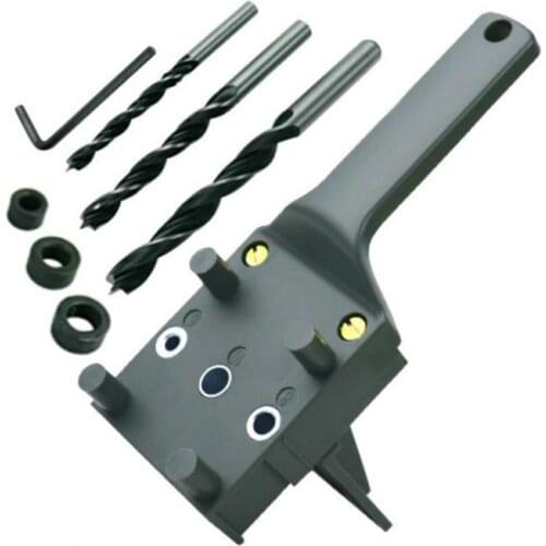 Woodworking Drilling Hole Guide Tool Hole Locator Carpentry Wood Doweling Jig Drill Bit Hole Puncher For Carpentry Dowel Joints