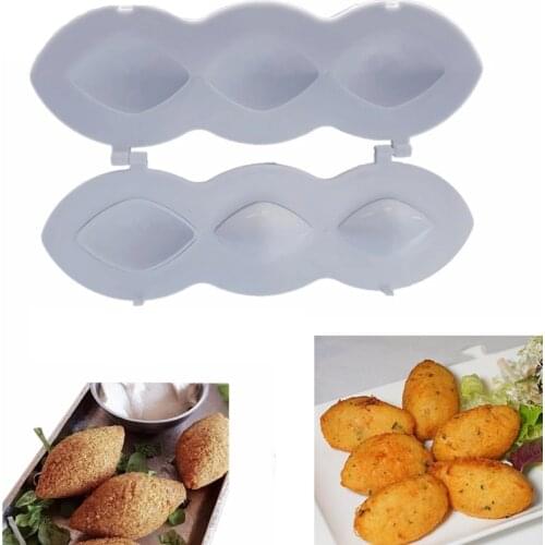 New Manual Kibbeh Meatloaf Mold Maker Meatball Maker Press Minced Meat Processor Cake Desserts Kitchen Tools Home Meat Pie