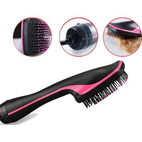 Professional Hair Dryer Brush Blower Straightener hair Comb Negative ionic Electric hot air Brush Salon Blow hair Styling Tools