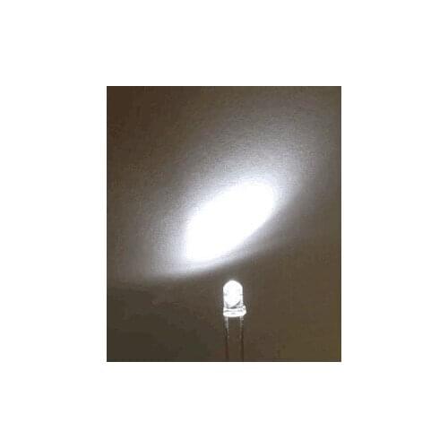 500 pcs 3MM WHITE LED Transparent Water Clear Round led 3mm Cold White 3V Light Emitting Diode Lamp