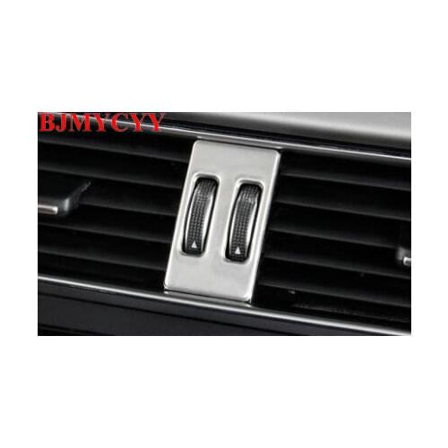 BJMYCYY Stainless steel adjustment frame for the central outlet of the car for Audi A4L 2013-2016