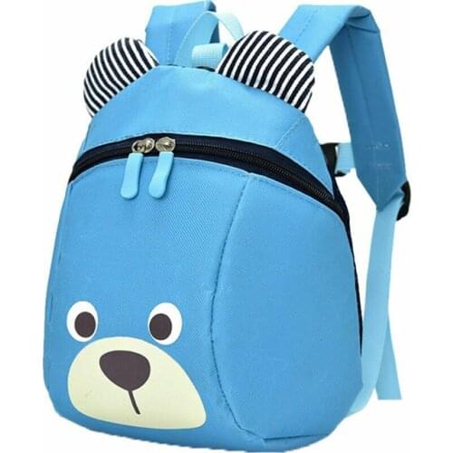Cartoon Bear School Bags Cute Backpack Walking Safety Harness Reins Toddler Strap Bag Backpack Anti-lost for Girl Boy