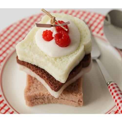 Toast Shape Silicone Candle Mold Scented Mousse Cake Moulds Soap Cake Chocolate Fondant Pastry Baking Decorating Tools Bakeware