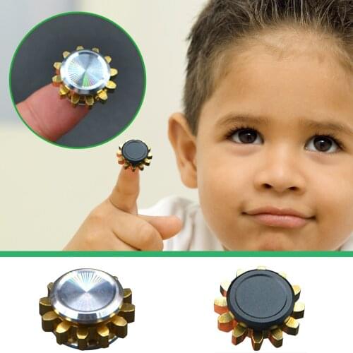 Fidget Spinner Mini Metal Gear Gyroscope Stress Relief Adult Gift Sliver Black Gyroscope for Children Antistress Hand Toys Gift