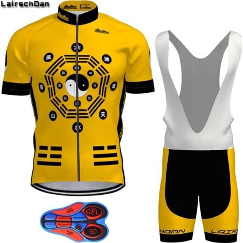 SPTGRVO LairschDan Cycling Jersey Set Men Funny Quick Dry Sport T Shirt Men Maillot Ciclismo Retro Bicycle Clothing Cycling Wear