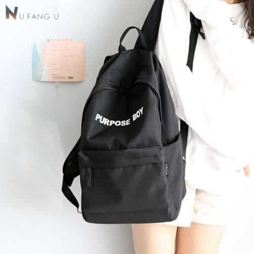 NuFangU Big Capacity Oxford Simple Women Backpack Girls Leisure Bag College School Student Book Bag Boys Travel Men