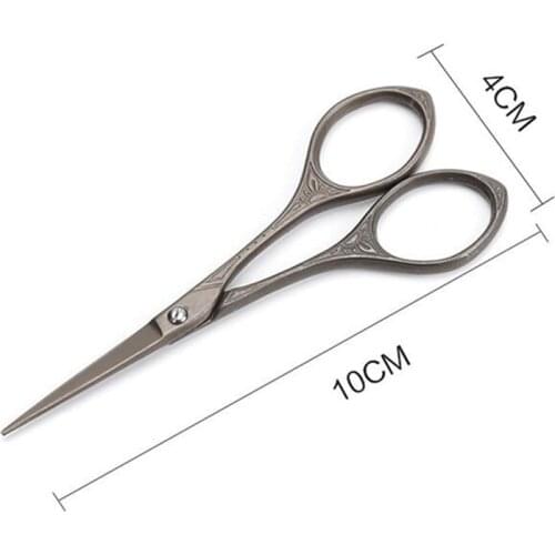 Retro Japan 10cm small hair scissors nose trimmer haircut daily tool shears eyebrow cutting barber makas hairdressing scissors