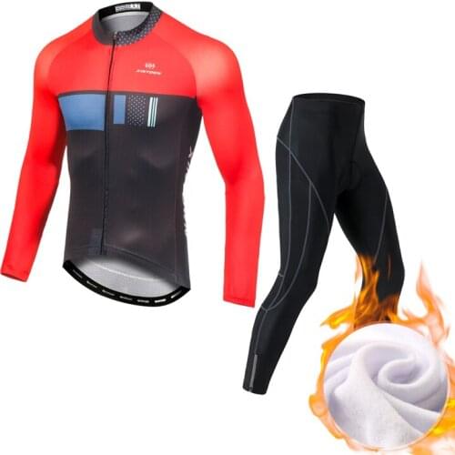 YOCENE Winter Thermal Men Fleece Compression Tights Running Training Warm Suit