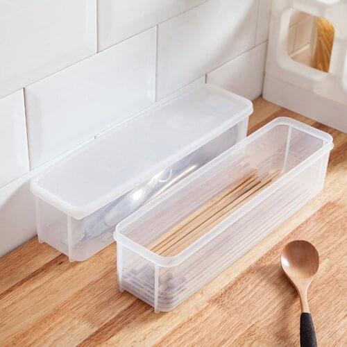 1*noodle Box 28.6*10.5cm Kitchen Moisture-proof Noodle Storage Box Spaghetti Food Container With Cover