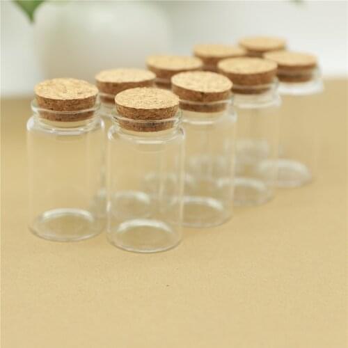 12pcs/lot Glass bottles With Cork 47*80mm 90ml Test Tube Tiny Storage Containers Small Glass Spice Storage Bottles & jars Mini