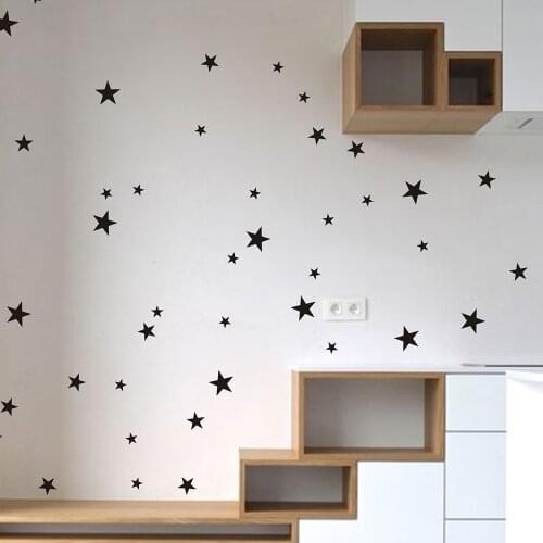 38pc Stars Wall Sticker For Kids Room Baby Nursery Bedroom Stars Kids Wall Sticker Room Wall Decoration Art Wall Decals Mural