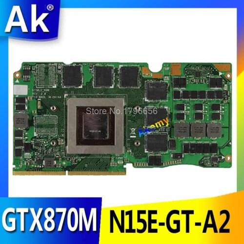 AK G750JS Ver 60NB04M0-VG1020 69N0QWV10C02-01 GTX 870M GTX870M DDR5 3GB VGA Video Card For Asus G750JS laptop