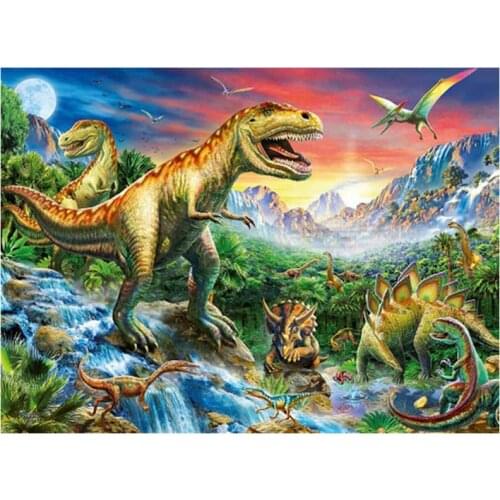 5D Diamond Painting Full Square/Round Drill Diamond Embroidery "Dinosaur" Picture of Rhinestone Handmade Home Decor