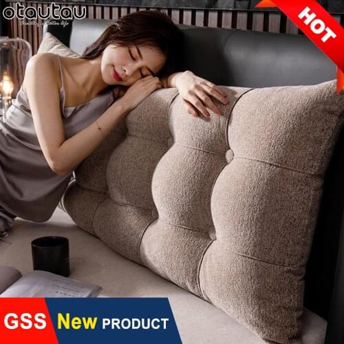 Class A Velvet Bed Body Pillow Bedding Set Bedside Backrest Seat Back Decorative Dakimakura Cushion Decor Room Home with Filler