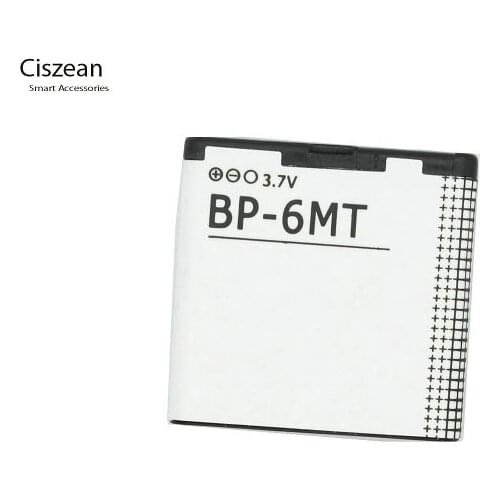 Ciszean BP-6MT BP 6MT BP6MT Replacement Battery For Nokia 6720 5610 6110 6720C E51 N78 N82 N81 1050mAh Batteria Batterij