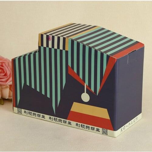 CMYK printing Custom design folding cardboard luxury gift box cardboard for packaging with ribbons ---PX10388