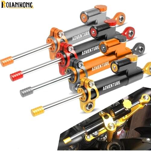 For 1050 1090 1190 Adventure ADV 1290 Super Adventure R S T CNC Adjustable Motor Steering Stabilize Damper Bracket Mount Kit
