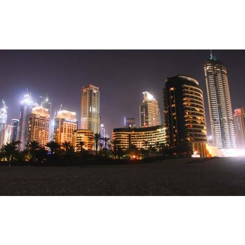 Dubai Cityscape City Skyline Office, Bedroom Giant Art print Silk poster Home Wall Decor