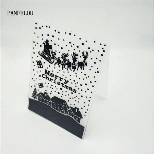 HOT plastic sled craft card making paper card album wedding decoration clip Embossing folders