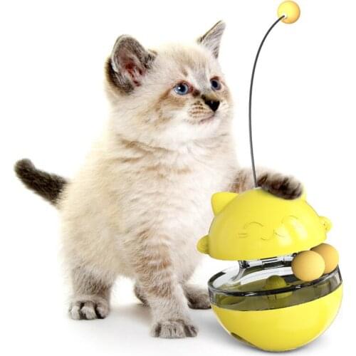 Interactive Feeder Cat Toy Cat Puzzle Treat Food Dispenser IQ Active Stimulation Toy for Cat