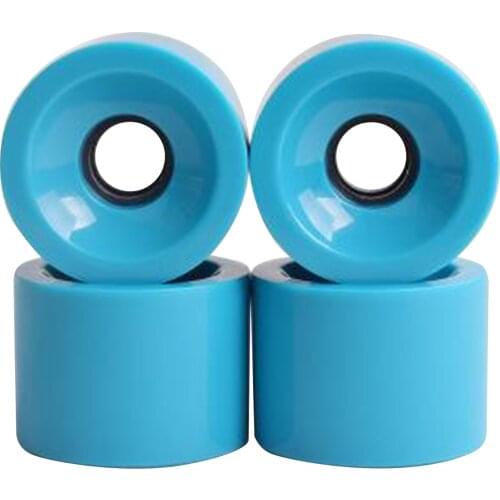 4x 78A Hardness Skateboard Wheels 70X51mm Longboard Roller Parts Blue