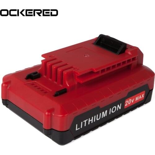 Ockered Li-ion Rechargeable Battery For Porter Cable PCC680L PCC685L PCC680L PCC681 20V 3000mAH Lithium Power Tool Batteries