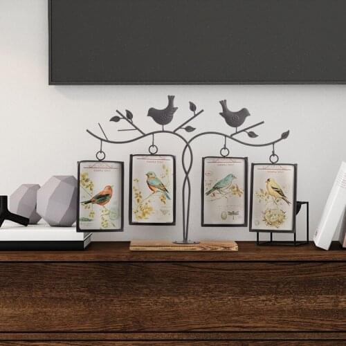 Metal Bird Wedding Photo Photo Frame, Square Bird Photo Frame Children Photo Frame