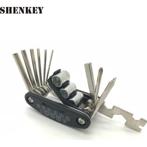 New 15 in 1 Multifunction Bicycle Repair Tools Cycling Screwdriver Tool Kit Hex Spoke Bicycle Accessories Bike Repair Tool