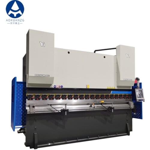 Factory wholesale electro-hydraulic press brake machine with DA52S 3+1 axis plate bending machine