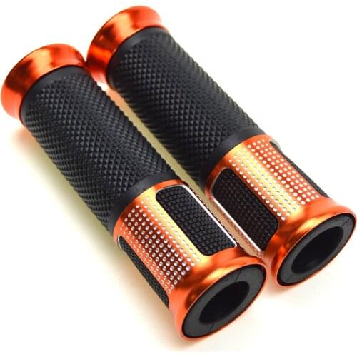 Orange 22mm Motorcycle Handle Grip for Dirt Pit Bike Scooter Mopeds