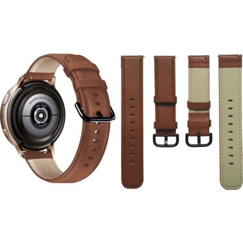 For Galaxy Watch Active 2 Strap Band Women Wristwatch Replacement Genuine Leather Watchband For Huawei Watch 2 Adjustable Strap