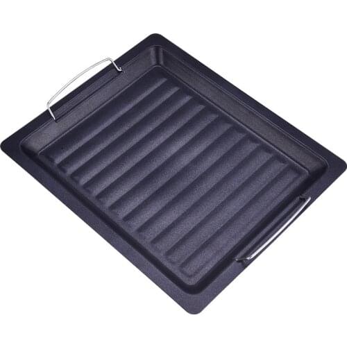 Outdoor dish fried dish non stick pans Korean pan charcoal baking tray barbecue grill roasting oven plate BBQ Japanese carbonado
