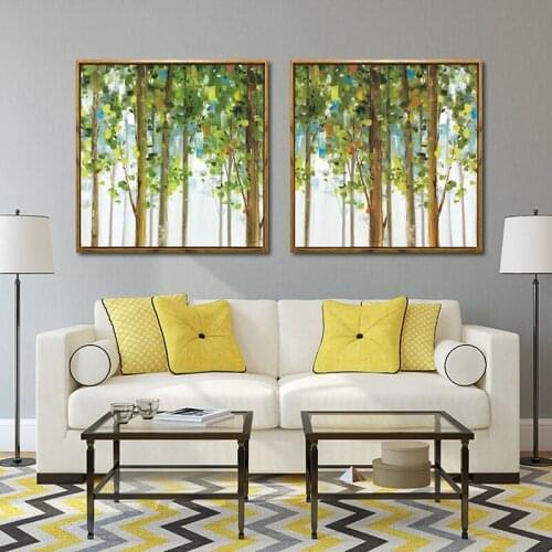 Modern painting abstract woods decorative simple living room paintings background wall painting restaurant landscape paintings