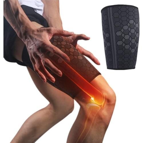 Thigh Sport Protect Leg Sleeve Sport Compression Stretch Brace for Riding Basketball Football Anti Thigh Muscle Strain Women Man