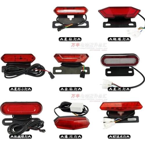 Universal Motorbike Rear Turn Signal Light Scooter Brake Light Motorcycle Tail Light Moto Running Light Blinker License plate