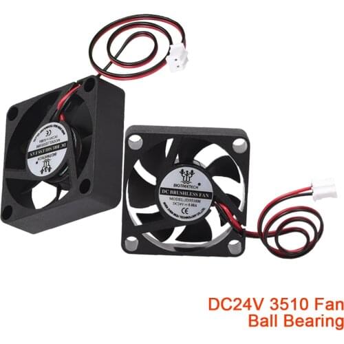 Cooling Fan 3510 24V Brushless Radiator Ball Bearing Cooler 35x35x10mm 2Pin For H2 Extruder Upgrade 3D Printer Parts Sleeve