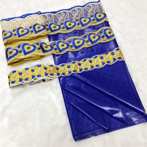 Water-Soluble Barcode For Dress 2021 High Quality African Bazin Riche Fabric Latest Jacquard Guinea Brocade Damask Bazin Brode