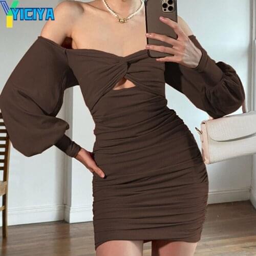 Короткие платья для женщин YICIYA China At AliExpress