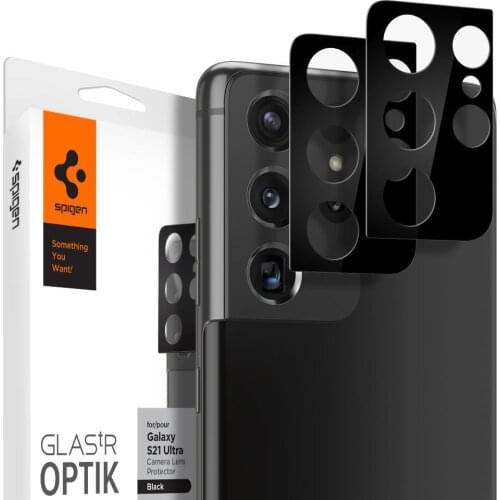 Camera Lens Protector Spigen for Samsung S21 Plus Ultra Optik GLAS.tR Slim Tempered Glass Full Protection