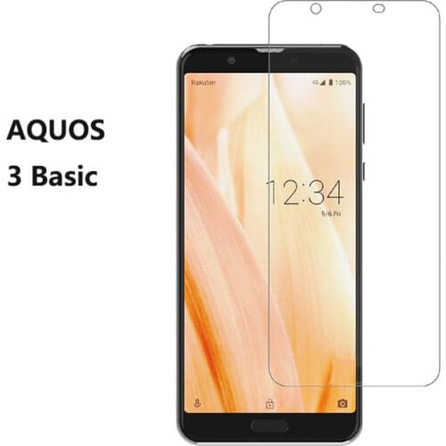 Screen Protector for Sharp Aquos 3 basic Aquos 3 Plus R2 R3 R5G V Tempered Glass For Auqos Sense 3 Lite 4 Plus Ultra Clear Glass