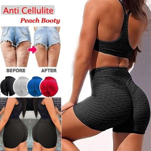 KIWI RATA Shorts for Women Gym Shorts Hot Casual Solid Elastic High Waist Push Up Fitness Yoga Shorts Running Gym Shorts Pnats