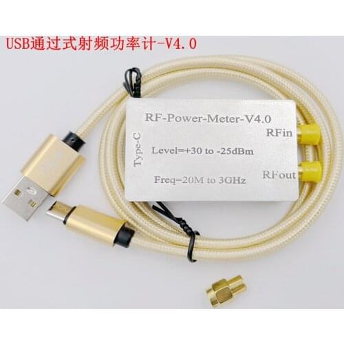 20MHz~3GHz RF-Power-Meter-V4.0 -25dBm~+30dBm adjustable attenuation value Attenuator FOR Ham Radio Amplifier