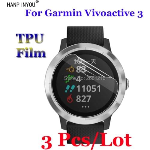 3 Pcs/Lot For Garmin Vivoactive 3 SmartWatch Full Cover Soft TPU Film Explosion-proof Screen Protector For Garmin Vivoactive3